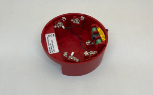 Sockel till siren och blixtljus Nx100 m 230VAC/24VDC agg.