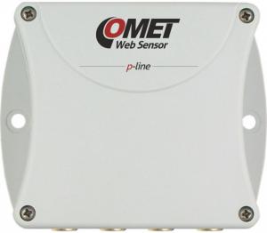 Termometer eller hygrometer för 4 externa givare med Ethernet interface - Websensor