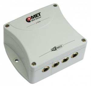 Termometer eller hygrometer för 4 externa givare med Ethernet interface PoE - Websensor