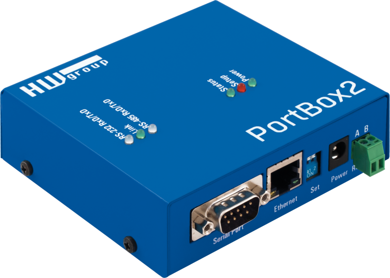 RS232/485 till Ethernet omvandlare Portbox2