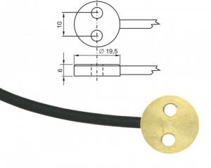 Ytgivare mässing med kabel