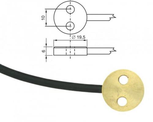 Ytgivare Pt1000 med kabel och ELKA-kontakt