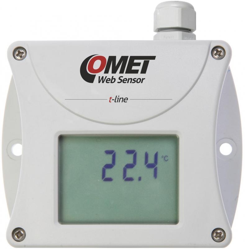 Termometer med display och Ethernet för extern Pt1000 - Websensor