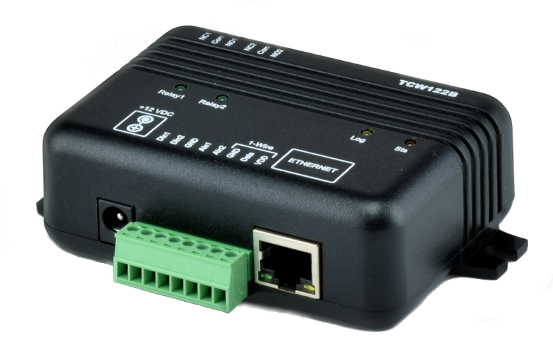 Nätverksstyrning/Ethernet controller med relästyrning punkt till punkt TCW122-RR
