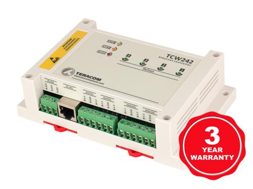 Industriell IoT-modul 4xDin, 4xAin, 4xrelä ut, Modbus RTU