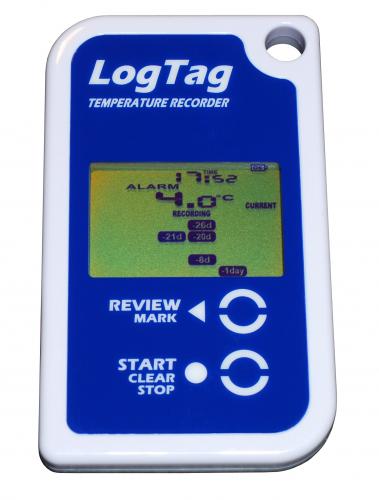 Temperaturlogger med display -30..+60°C, utbytbart batteri