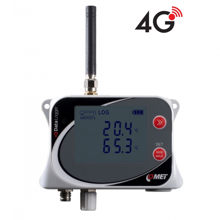4G-logger för två temperaturgivare för IoT