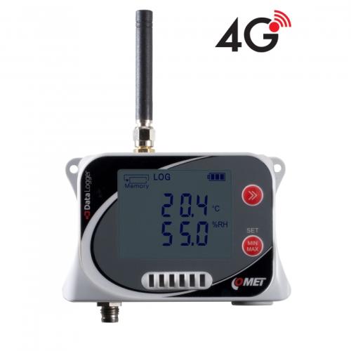 4G-logger med intern temp-RH-givare & ingång för ext. Pt1000 för IoT