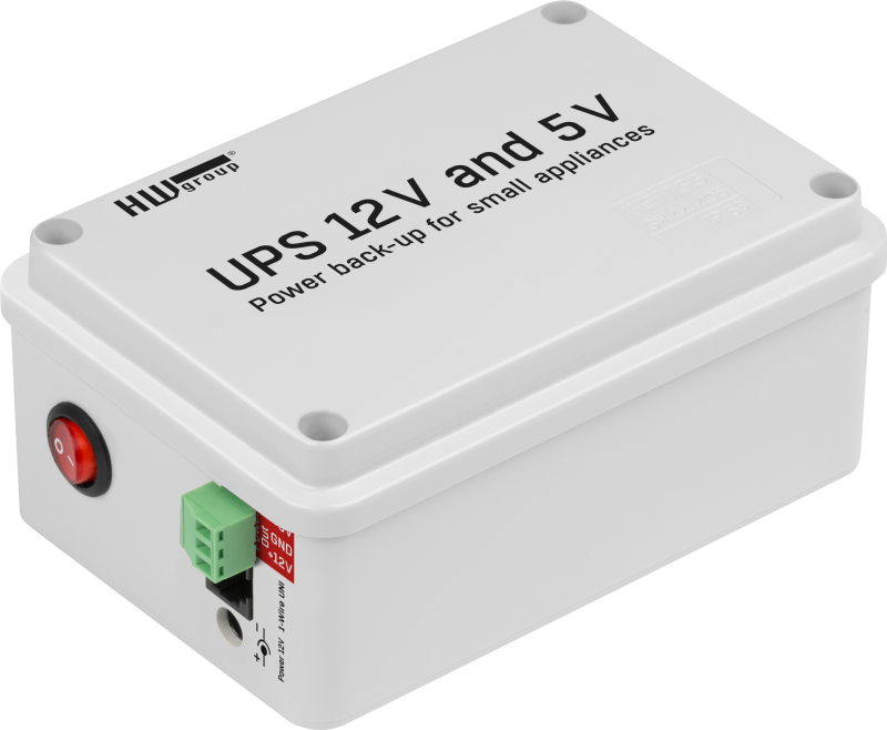 Reservkraft set 12V/5V/1,3Ah - UPS 12V & 5V