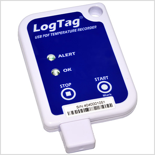 Temperaturlogger med USB & PDF-rapport -30..+70°C