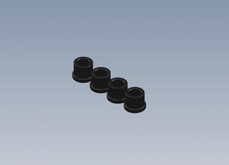 Shock Cap Bushing (4 st). Intech BR-6/BR-6E