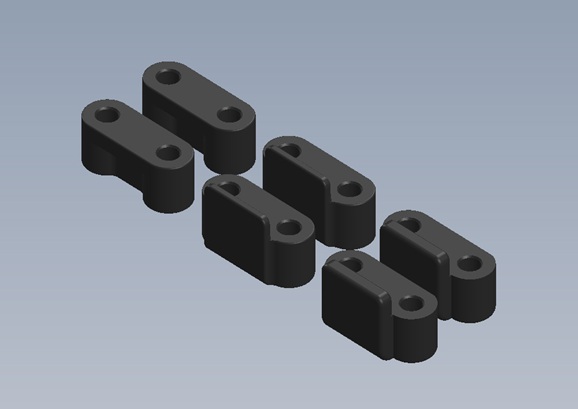 Servo Mount Set. Intech BR-6/BR-6E