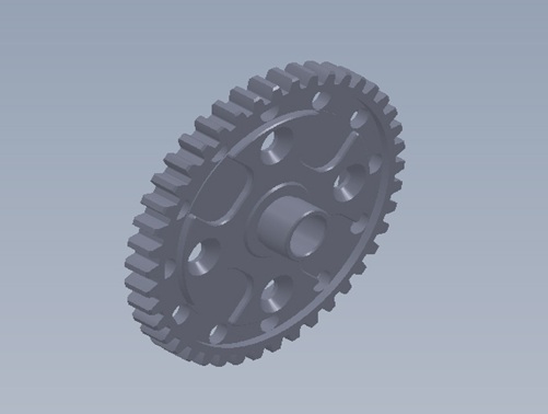 Spur Gear. Steel. 42T. Intech BR-6/BR-6E