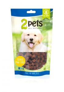 2pets Dogsnack Ostrich MiniCubes 100g