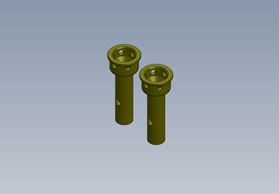 Driveshaft Axle. Hard Coated F/R (2 st). Intech BR-6/BR-6E