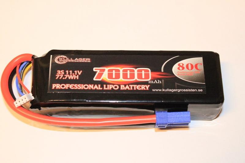 Lipo 3S 11,1v 7000mAh 80C EC5 Team Enrichpower