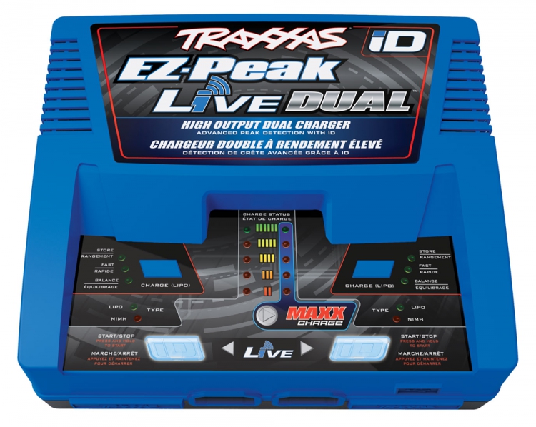 TRX2973G EZ-Peak Live Dual 26A NiMH/LiPo Laddare Auto iD