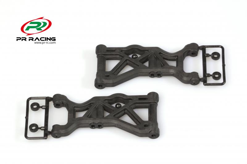 PR SB401-R Wishbone Set (Graphite)(Front Set)(Hard) PR Racing