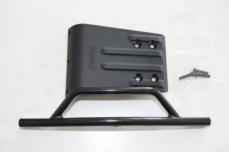 Bumper & Skid plate Fram Traxxas Slash 2wd Svart RPM