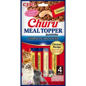 Churu Meal Toppers är helt balanserade och innehåller en krämig purétextur som är älskad av katter, fylld med alla nödvändiga vitaminer och mineraler.