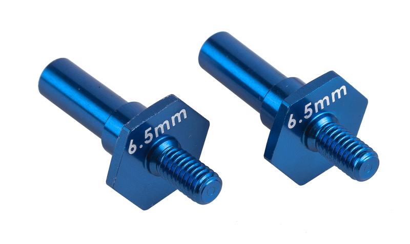 Hjul Axlar Fram 6.5mm Blå Alu RC10B7