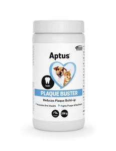 Aptus® Plaque Buster är lätt att använda genom att blanda med fodret. Renare tänder och bättre andedräkt kan förväntas inom 1-2 månader efter produkten börjat användas.