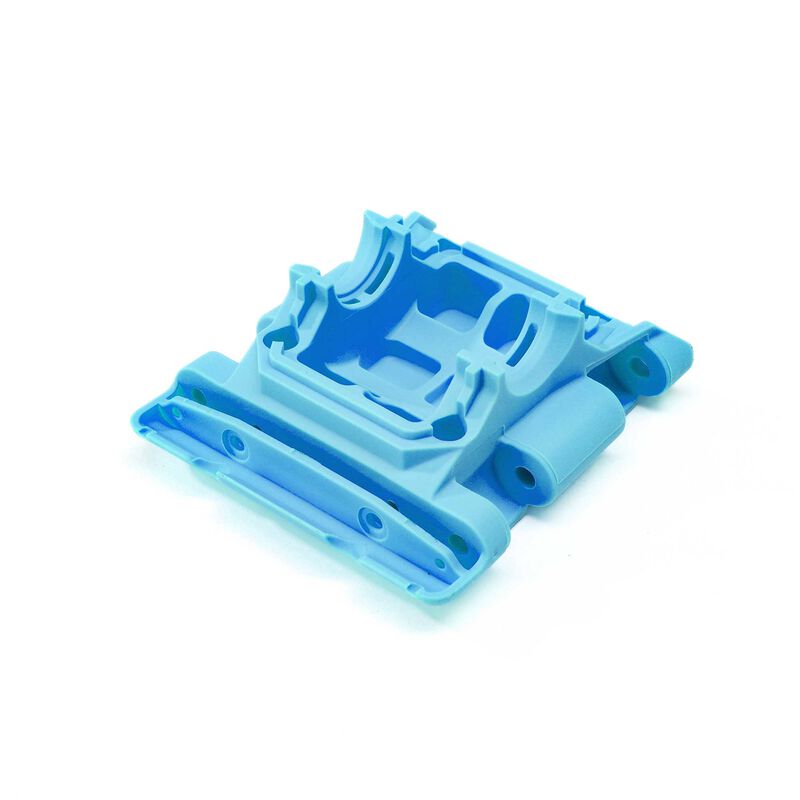 Rear Lower Skid/Gearbox Mount Blue Arrma Gorgon 4x2 Mega