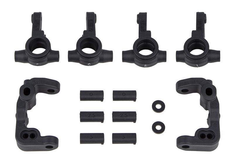 AS91985 Styrspindlar/C-Hubbar -1mm Scrub Caster Kolfiberförstärkt Ass B6.4