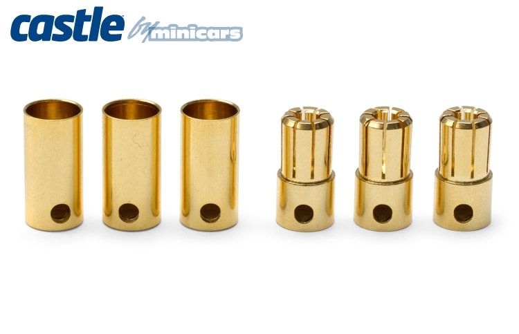 Bullet Kontakter 6.5mm 3Par 200A Castle