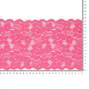 Nylonspets stretch 157mm Neonrosa
