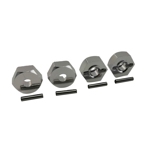 Hex Adapter 12x5mm Aluminium 4 st.