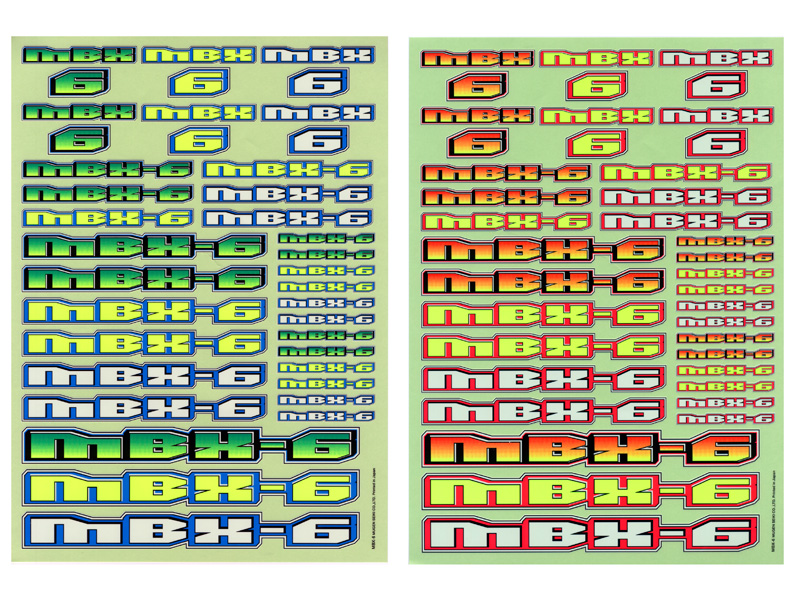 Dekal ark. MBX-6. 2 ark. (E0053)