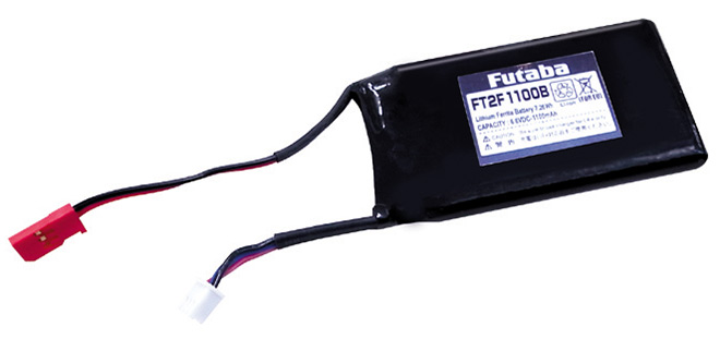 Sändarbatteri Li-Fe 6,6V 1100mAh Futaba