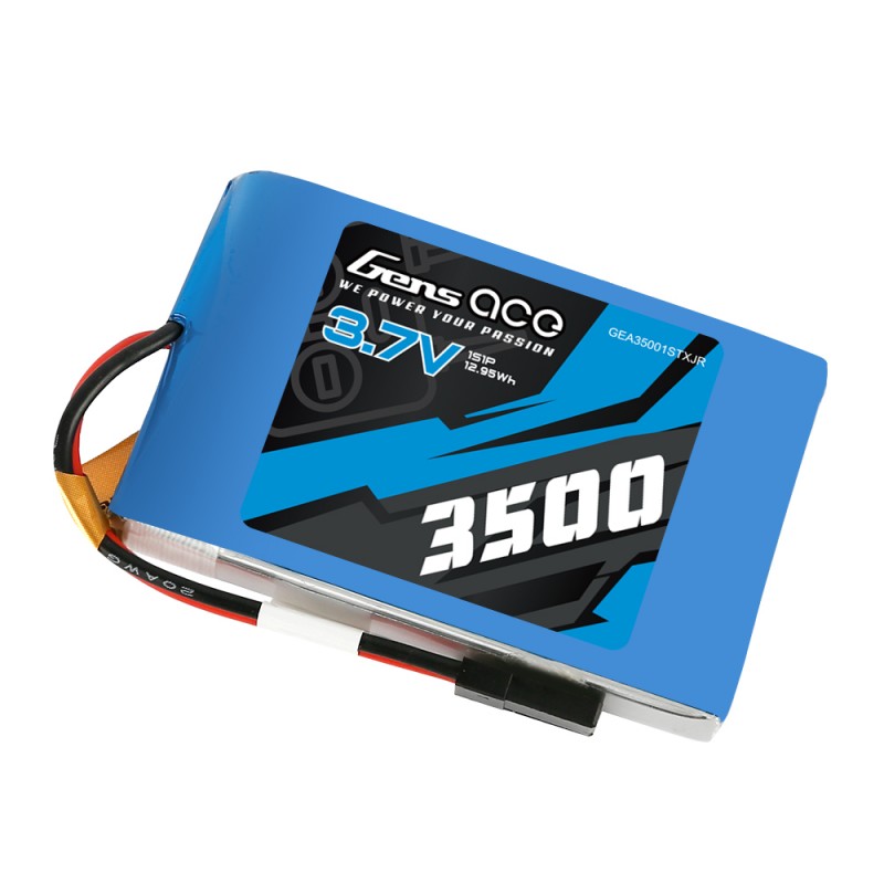 LiPo Batteri 1S 3.7V 3500mAh Passar bl.a. Sanwa MT-5/MT-44