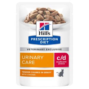 Hill's Prescription Diet c/d Feline Urinary Stress Salmon är en näring kliniskt bevisad att minska risken för återfall av FIC-symtom.