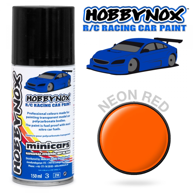 Lexan Spray Färg - Neon Röd 150ml