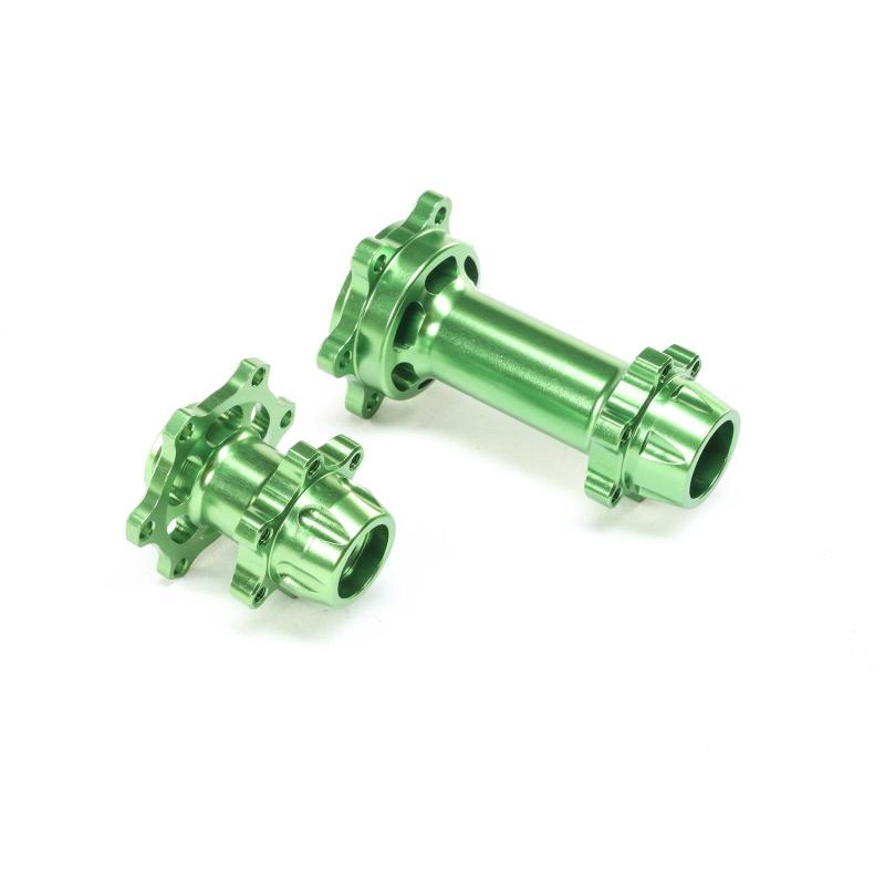 Hub Set Aluminum Machined Green Promoto-MX