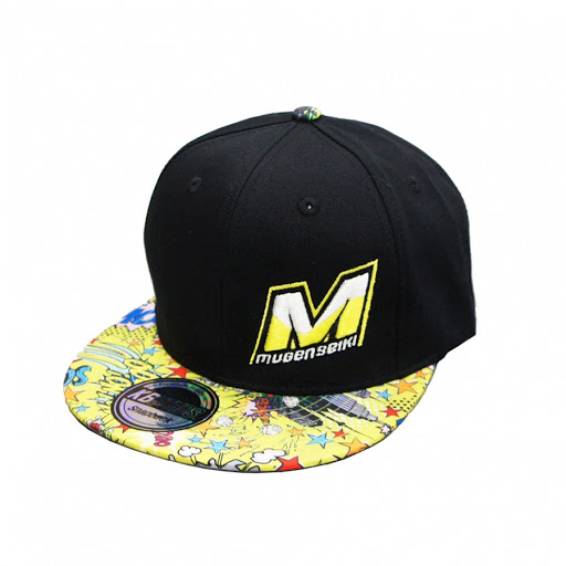 Keps (Snapback) Black/Comic Yellow Mugen Seiki