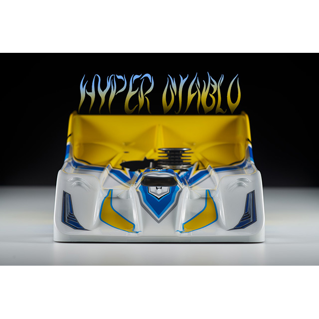 Kaross R18 Hyper Diablo Klippt Omålad Mugen 1/8 On-Road