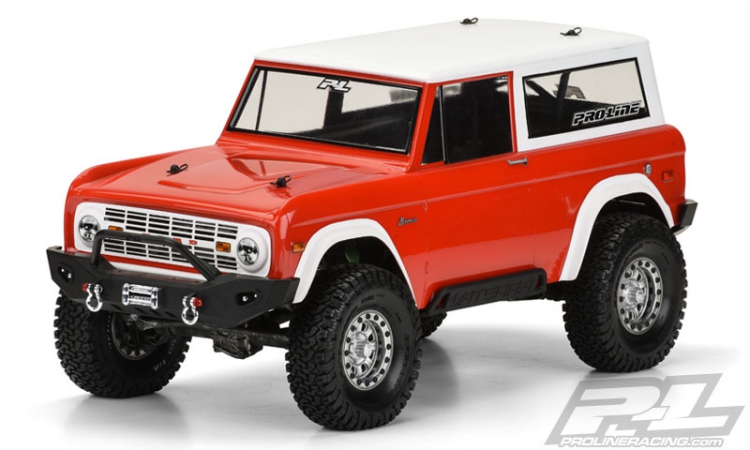 Kaross 1973 Ford Bronco Crawler Omålad Pro-Line