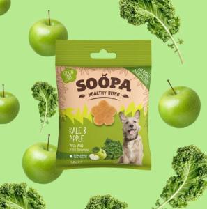 Soopa Healthy Bites är spannmålsfria, allergivänliga och tillverkade av naturliga ingredienser av humankvalitet. Dessa små bitar är utmärkta att använda för träning.