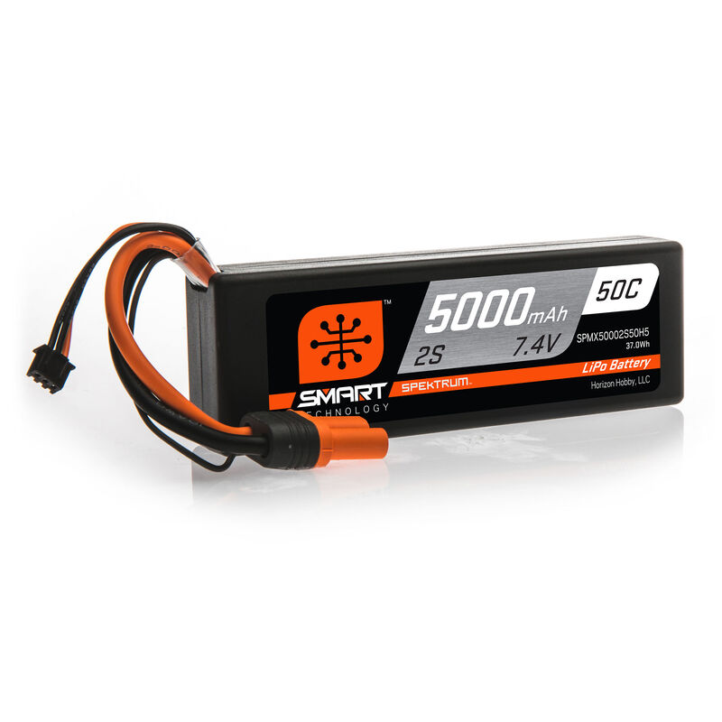 Smart LiPo 2S 7.4V 5000mAh 50C IC5 kontakt Spektrum