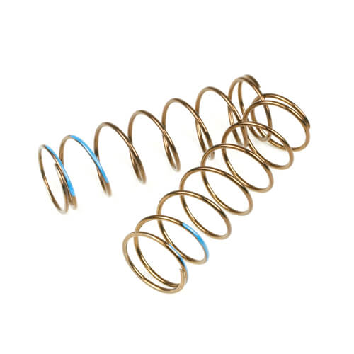 TKR8769 Shock Spring Set LF (front, 1.6×8.0, 5.73lb/in, 75mm, Blue) EB48 2.0