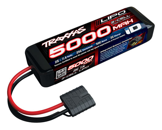 TRX2842X Li-Po 2S 7,4V 5000mAh 25C iD-Kontakt (Kort)