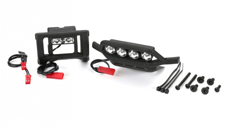 TRX3794 LED Ljus Fram o Bak Komplett 2wd Rustler, Bandit