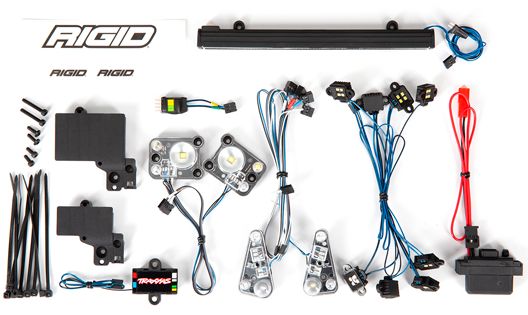 TRX8095 LED Ljus Sats Komplett (förberett för Pro Scale Advanced) TRX-4 Landrover