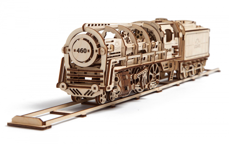 Ugears Steam Locomotiv U-460 Träbyggsats