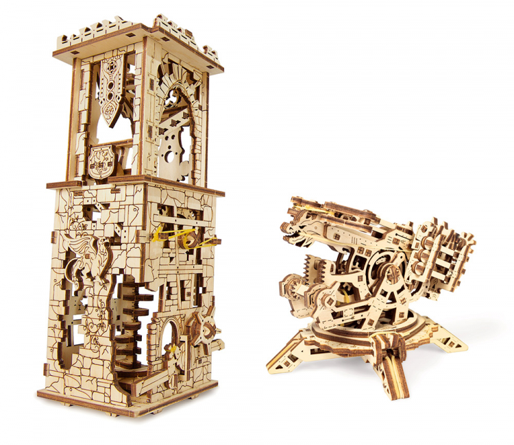 Ugears Archballista-Tower Träbyggsats