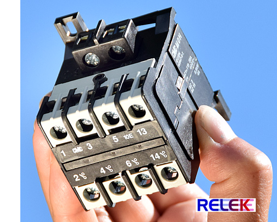 Kontaktorer från RELEK används ofta för att styra inkoppling och urkoppling av 3-fasiga laster, exempelvis en elpatron eller en värmepump