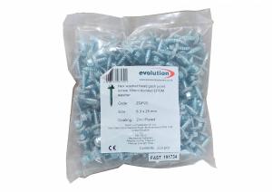 Tek träskruv 5,5 x 26mm Sexkantskalle FZB - 250-pack